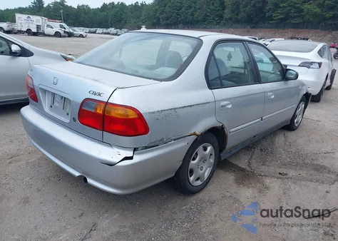 2000 Honda Civic Value Package из США, поврежденный, VIN 2HGEJ661XYH562292